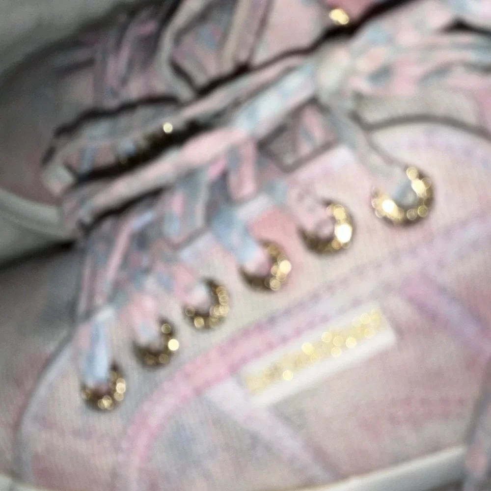 LoveShackFancy x Superga Pink Tie Dye Sneakers Shoe‎ 8/39 Low Top Floral Cottage